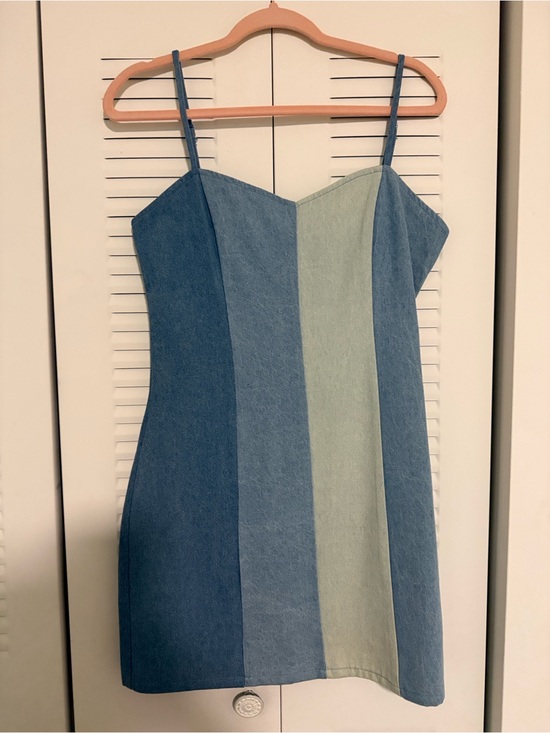 Altar'd State Dresses & Skirts - Altar'd State Multi-Blue Panel Mini Dress